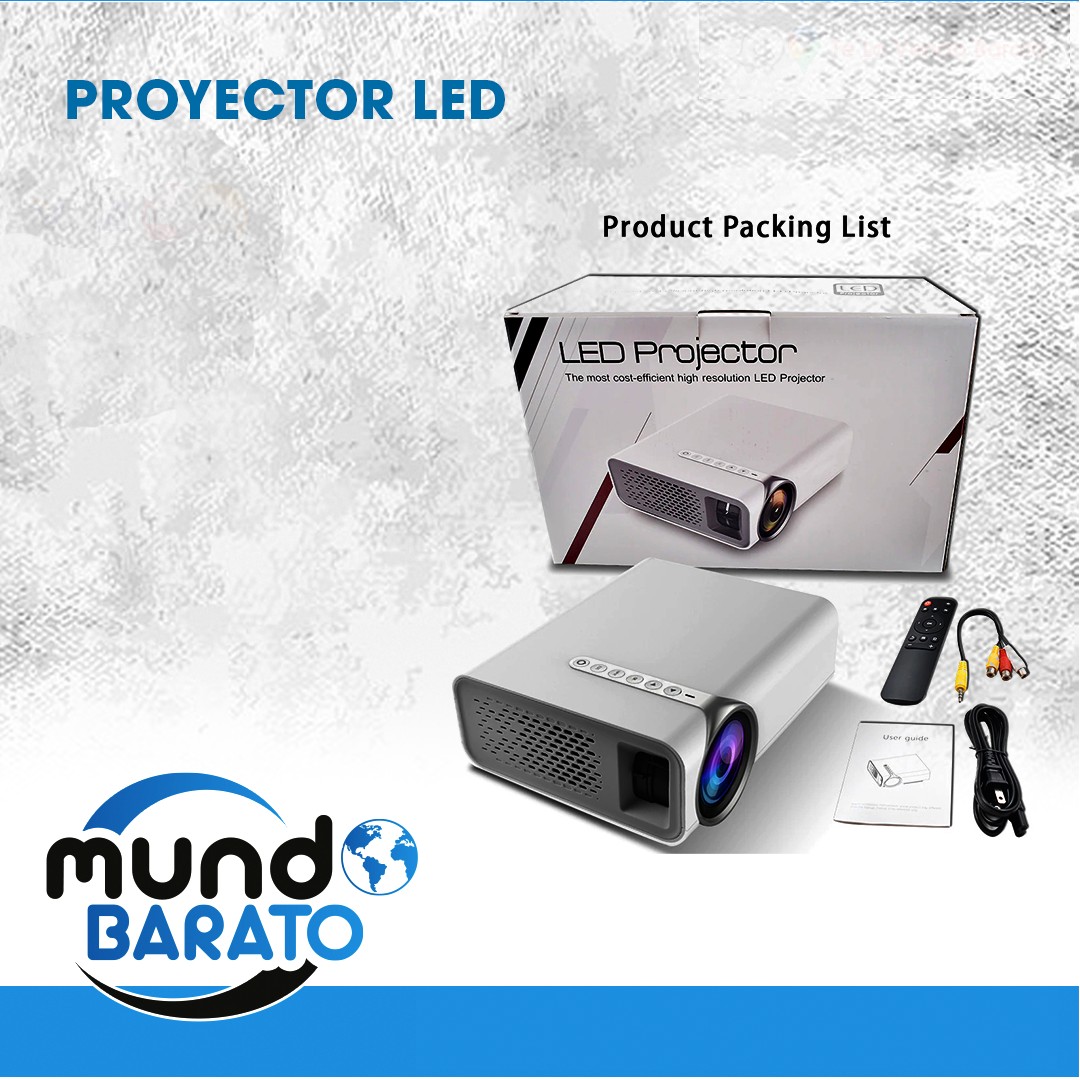 otros electronicos - Proyector LED con HDMI, dispositivo Compatible con USB 1080P HD, videobeam cine