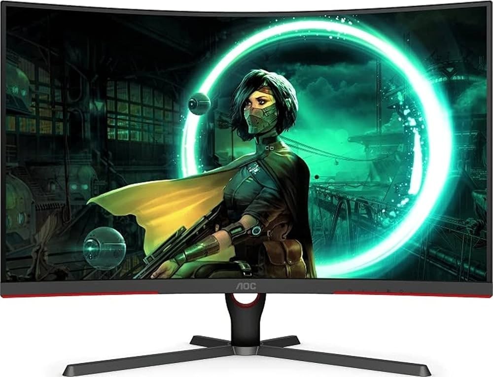 computadoras y laptops - Monitor AOC 32 Pulgadas Curvo W-LED 1080p 165Hz 4MS GTG AMD FreeSync 2