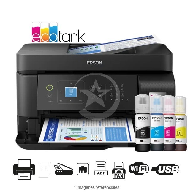 impresoras y scanners - IMPRESORA EPSON ECOTANK L5590 IMPRIME COPIA Y ESCANEA, WIFI Y USB, BANDEJA ADF 3