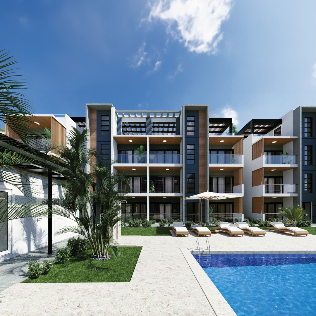 apartamentos - VENTA DE APARTAMENTOS EN PROYECTO UBICADO EN COSTA CANA 5