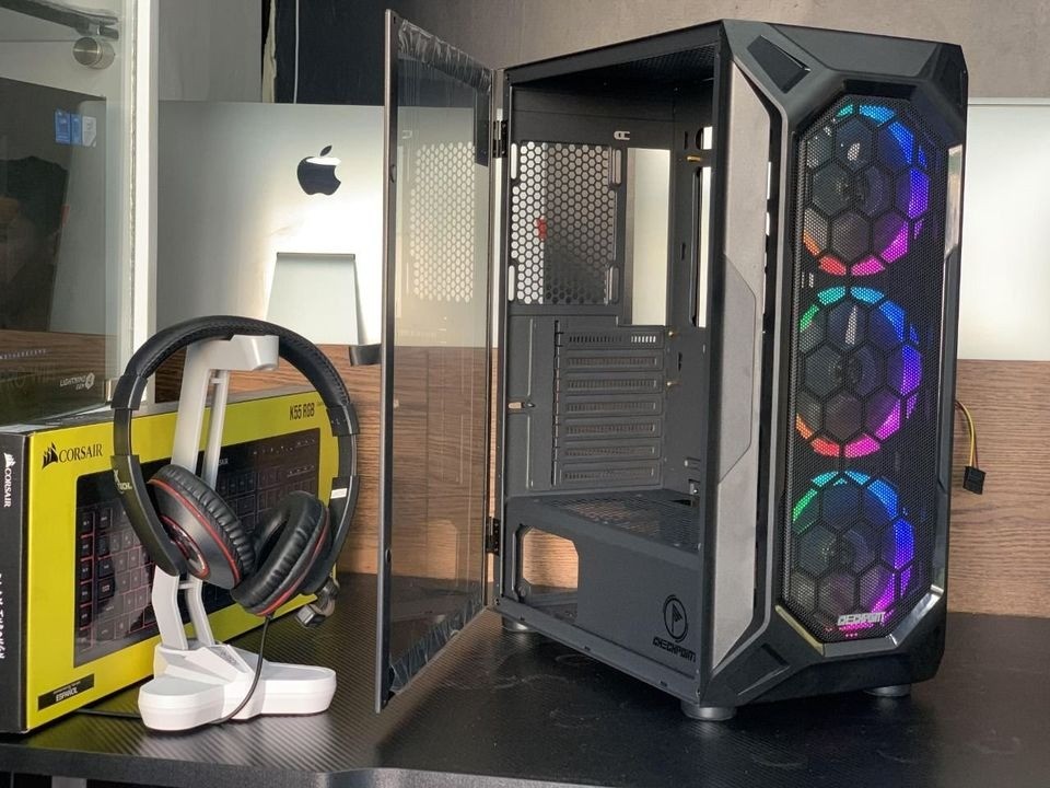 computadoras y laptops - CASE CP-600, INCLUYE 6 VENTILADORES RGB, ATX 0