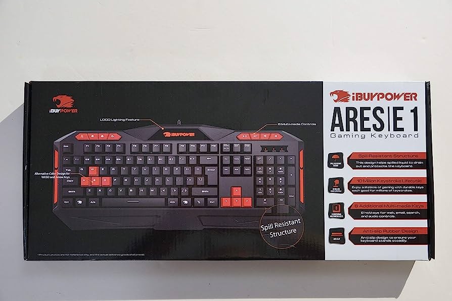 otros electronicos - TECLADO IBUKPOWER ARES E1 GAMING KEYBOARD 0