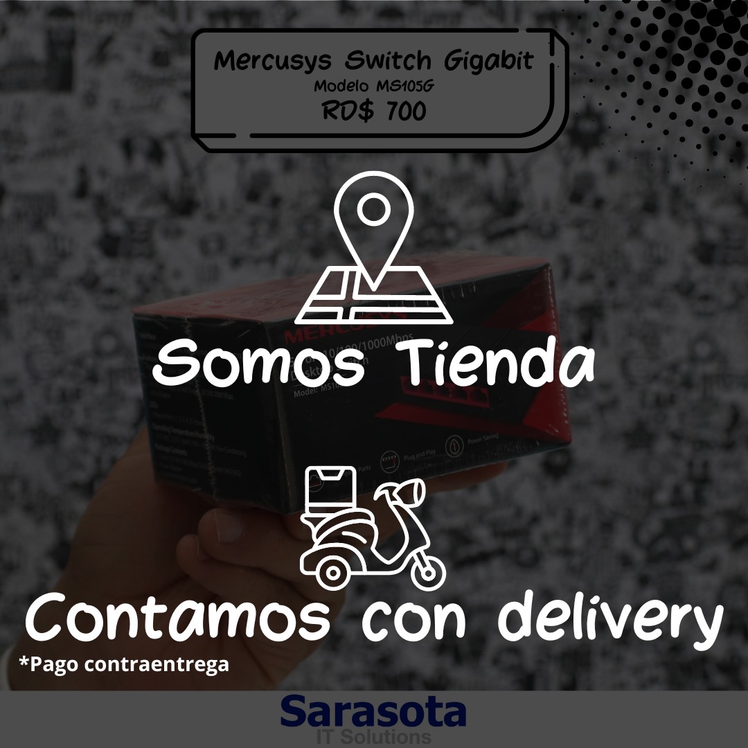 accesorios para electronica - Mercusys Switch Gigabit de 5 puertos MS105G Somos Sarasota 1