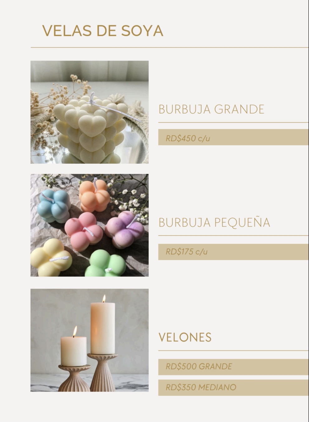 decoración y accesorios - Velas, pizas de yeso, wax melts y sachets 3