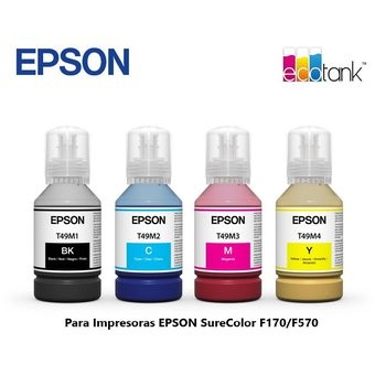 impresoras y scanners - BOTELLA DE TINTA EPSON T49M EN TODOS LOS COLORES  140ML T49M420 PARA SUBLIMACION