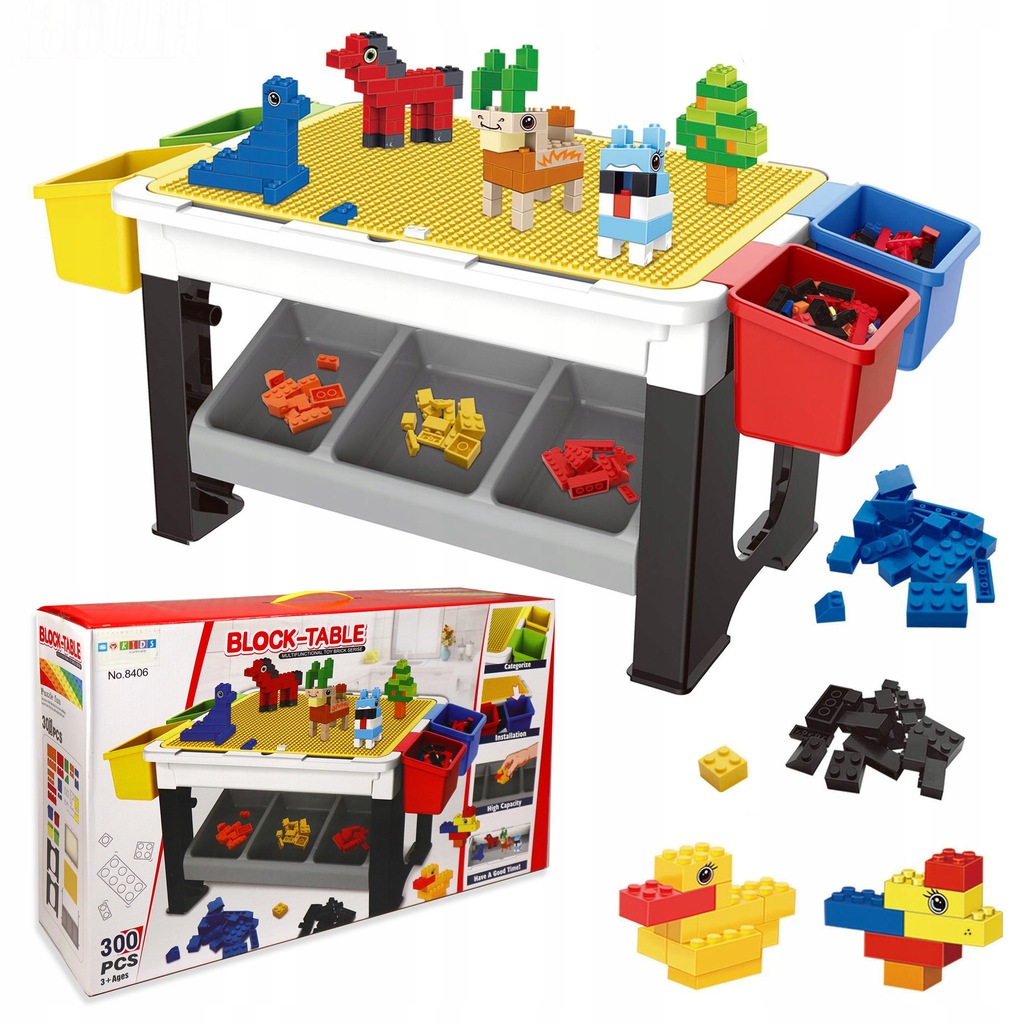 juguetes - Mesa Multifuncional de juegos para niños, mesa de Bloques Legos 