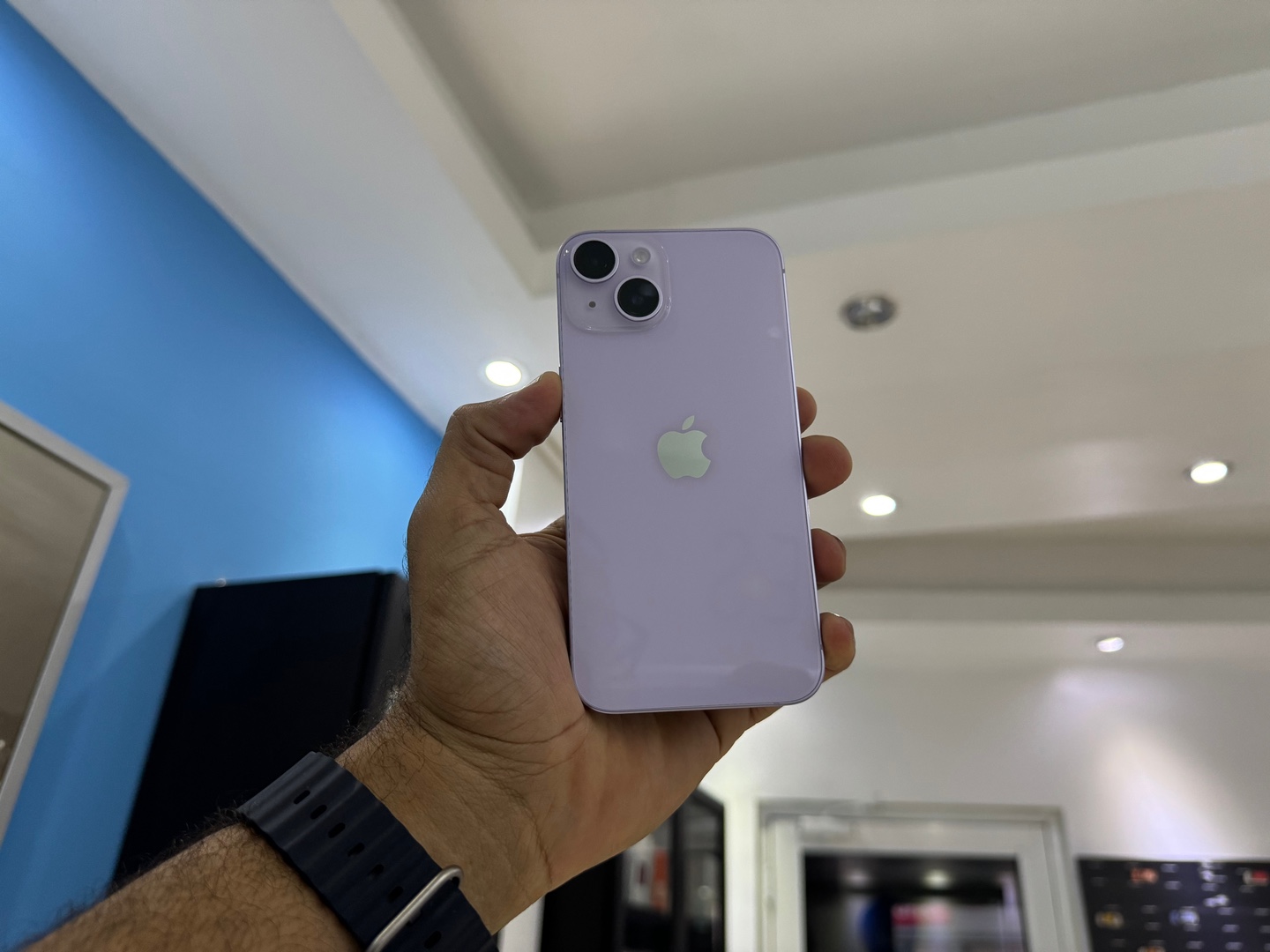 celulares y tabletas - iPhone 14 128GB Morado Nuevo, Desbloqueado, Garantía, RD$ 43,500 NEG!!