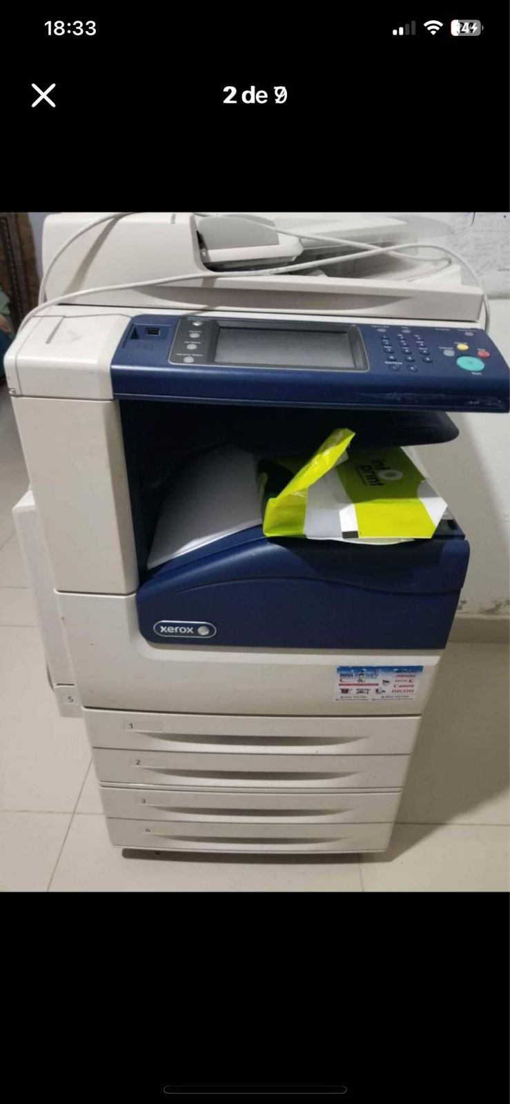 impresoras y scanners - SE VENDEN XEROX 7220 Y 7225 CON RODILLO NUEVO 5