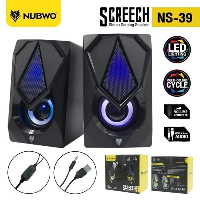 accesorios para electronica - BOCINA PARA PC NUBWO RGB EXCELENTE CALIDAD GAMER COMPUTADORA 1