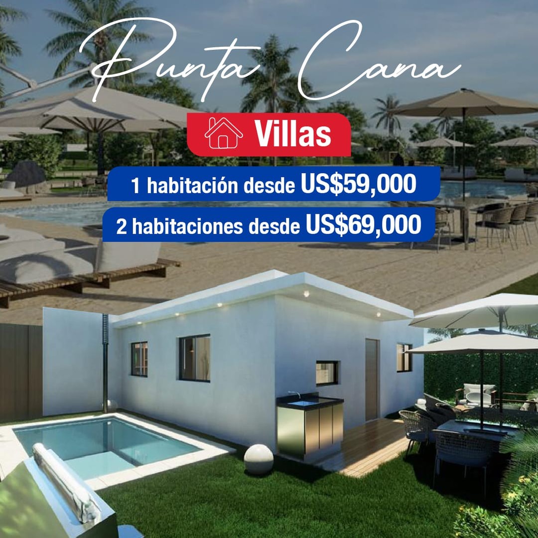 casas vacacionales y villas - Villa económica en Punta Cana