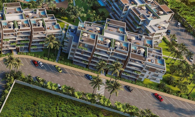 apartamentos - Proyecto en venta Punta Cana #24-149 un dormitorio, canchas, piscina, gimnasio.
 8