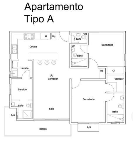 apartamentos - Venta de proyecto Mirador Norte #24-2066 dos dormitorios, ascensor, gimnasio. 4