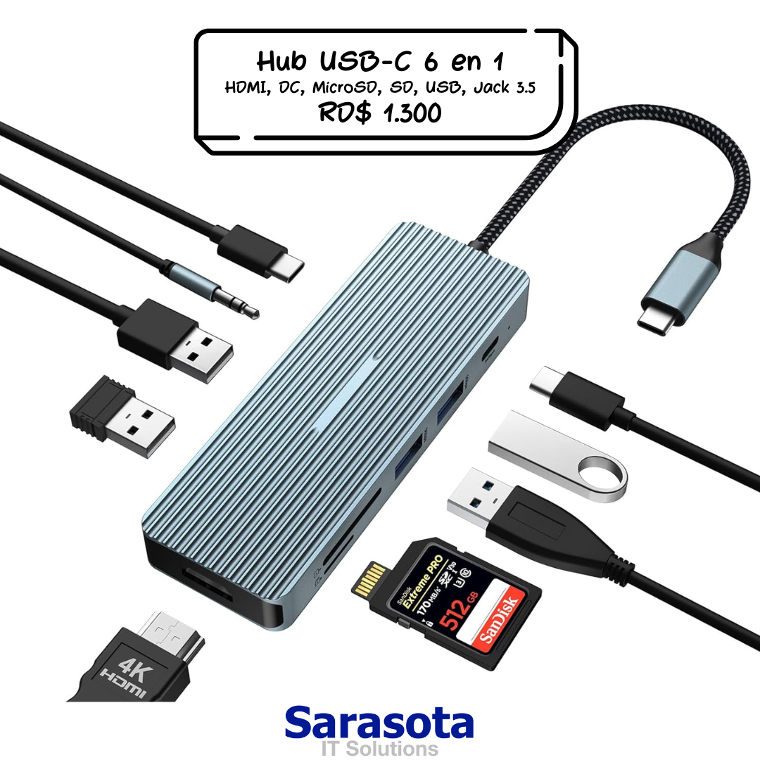 accesorios para electronica - HopDay Hub USB-C 10 en 1 2