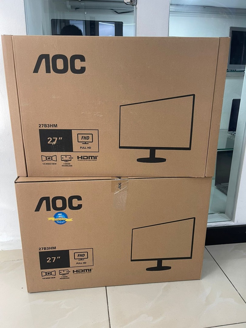 computadoras y laptops - Monitor AOC de 27 Pulgadas 75 Hz FullHD 1080p 6