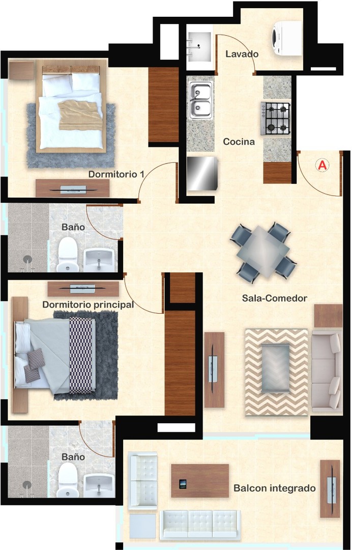 apartamentos - Proyecto de apartamentos en Evaristo Morales 5