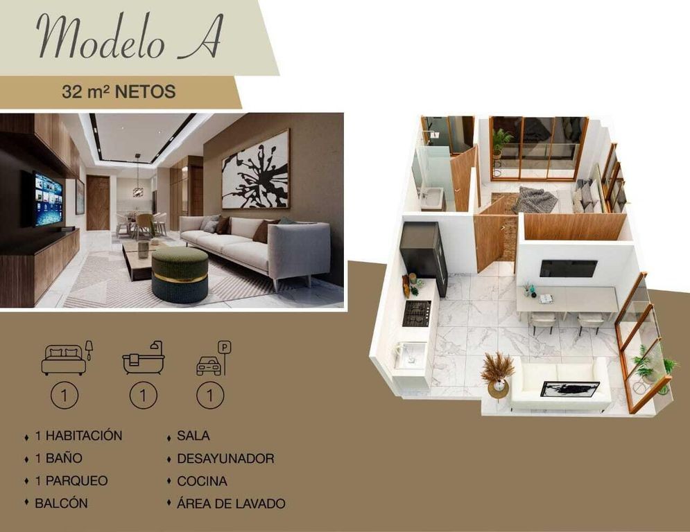 apartamentos - Espectacular Proyectos de Apartamentos de 1 y 2 habitaciones excelente sector 7