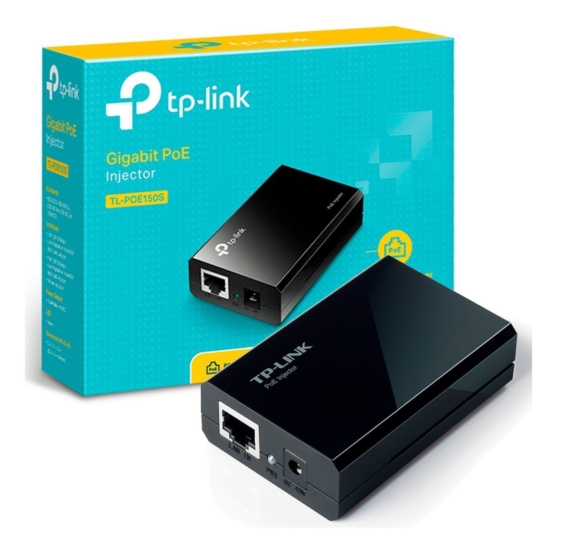 computadoras y laptops - INYECTOR POE TP-LINK TL-POE150S, IEEE 802.3AF,15.4W (MAX. 48VDC) FUENTE DE PODER