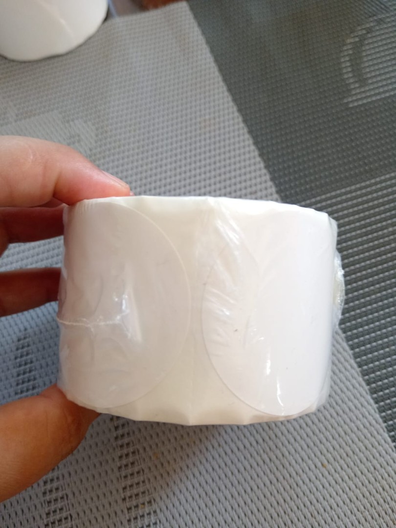 articulos de oficina - Munbyn Etiquetas térmicas adhesivas blancas redondas de 2 pulgadas.  0