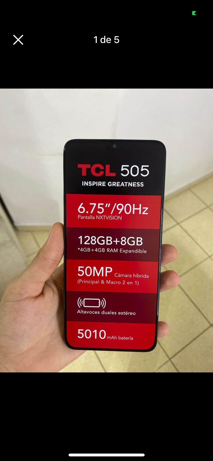 celulares y tabletas - Celular TCL 505