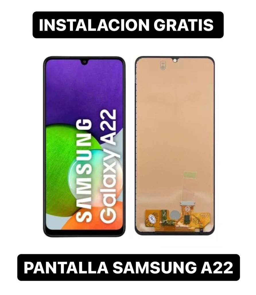 celulares y tabletas - PANTALLA SAMSUNG GALAXY A22