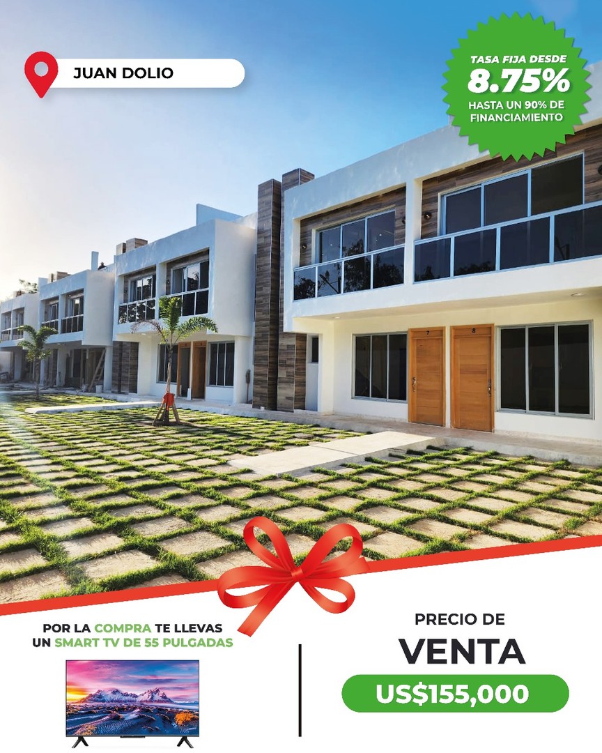 casas - VILLAS EN  VENTA, UBICADAS EN JUAN DOLIO, SANTO DOMINGO, REPUBLICA DOMINICANA  