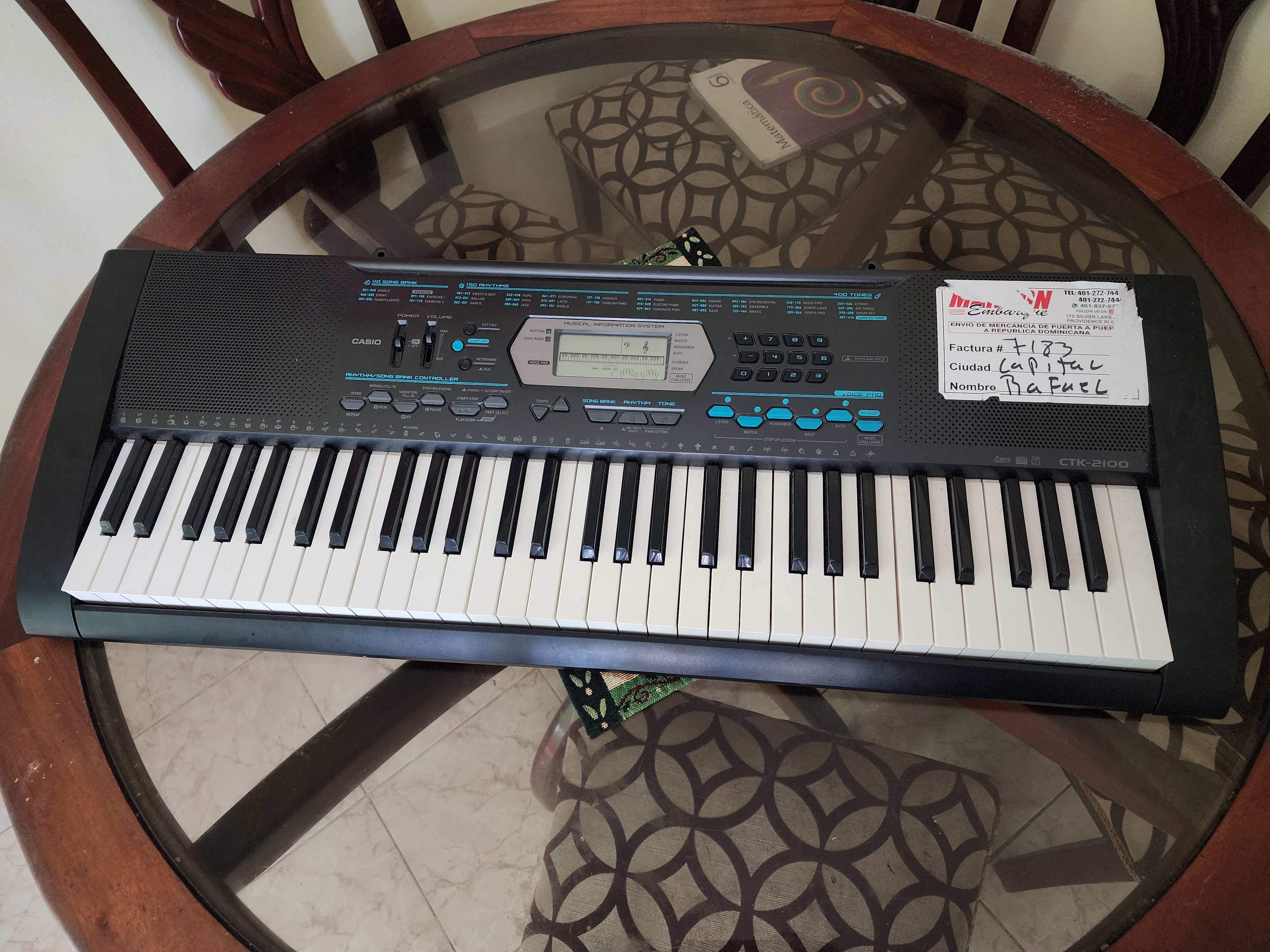 instrumentos musicales - Piano casio ctk 2100 