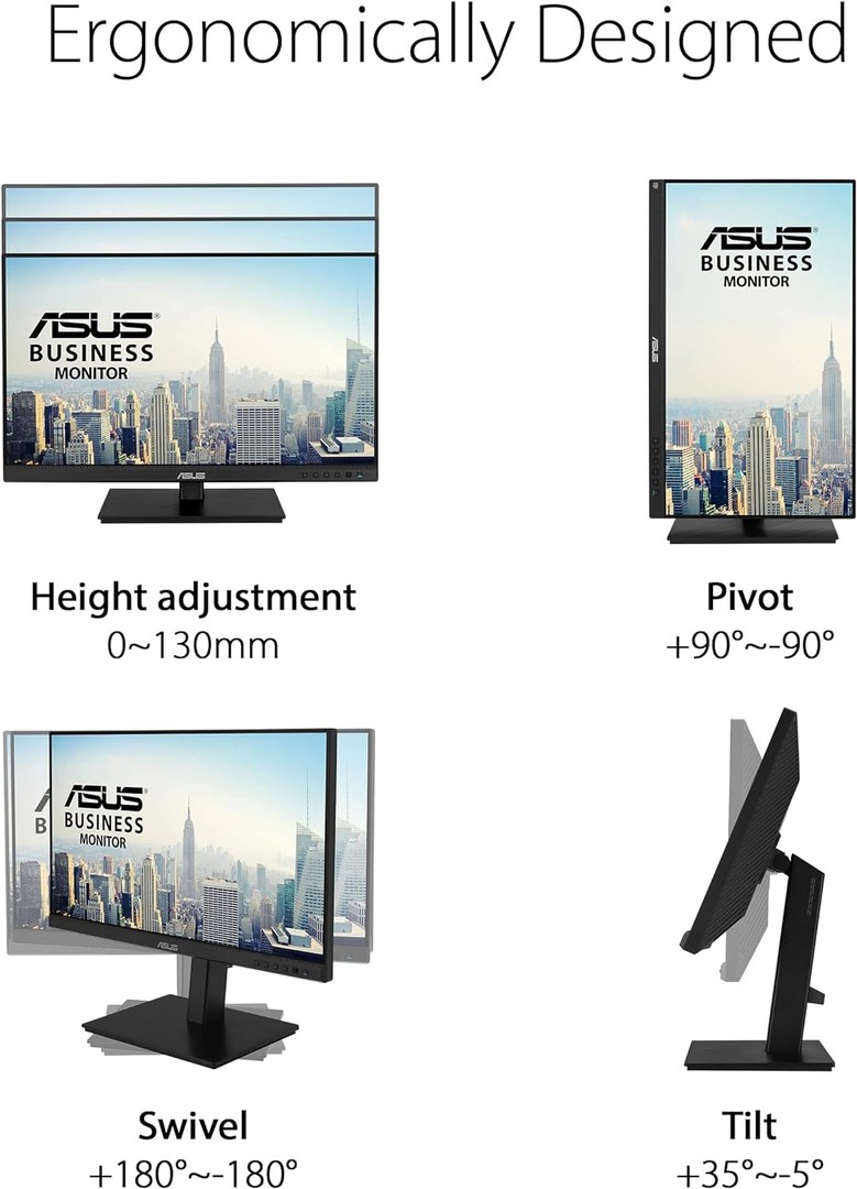 computadoras y laptops - ASUS Monitor multitáctil 1080P de 24 pulgadas BE24ECSBT - Full HD, IPS 5