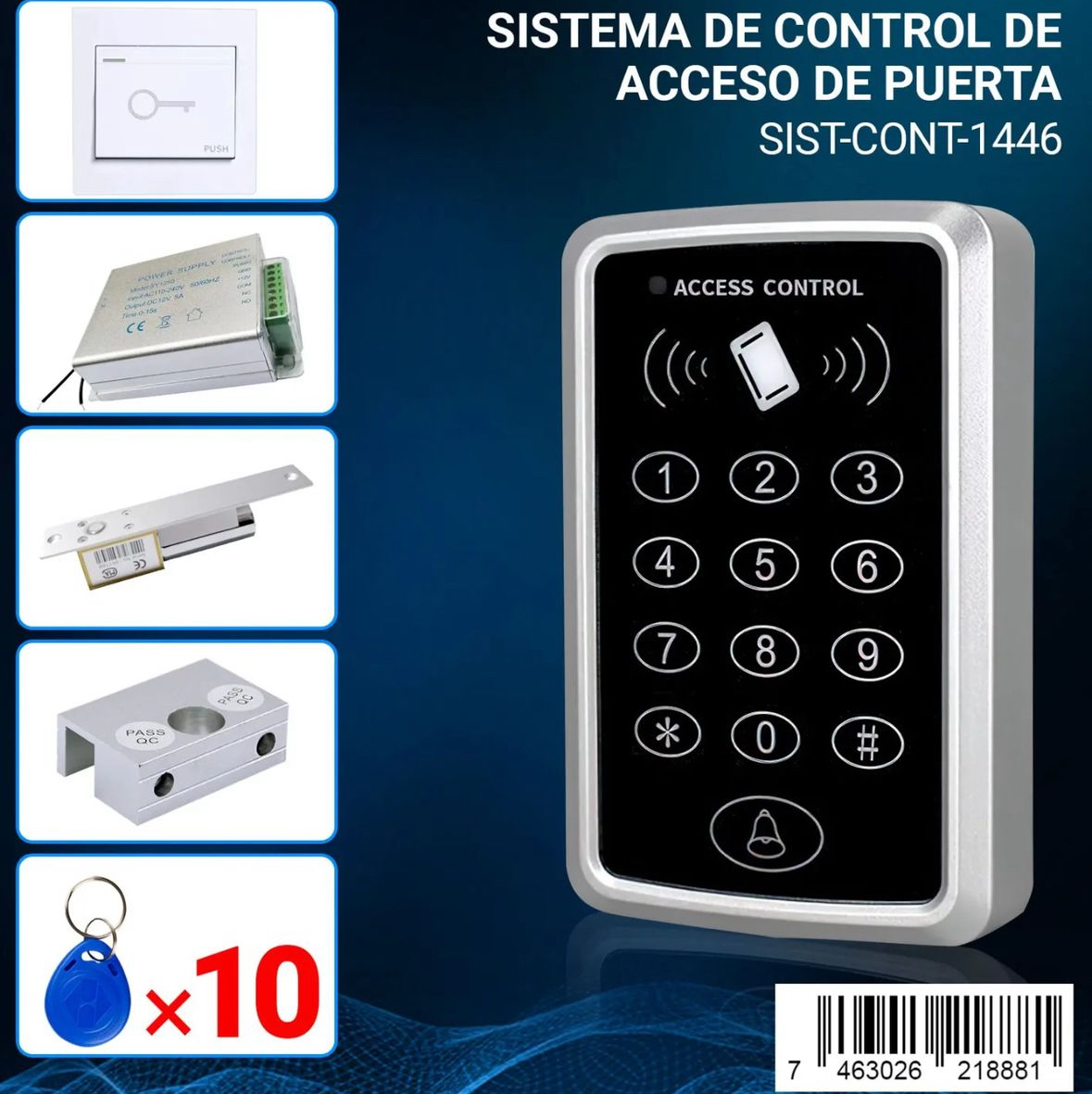 decoración y accesorios - Sistemas de control de acceso para puertas 