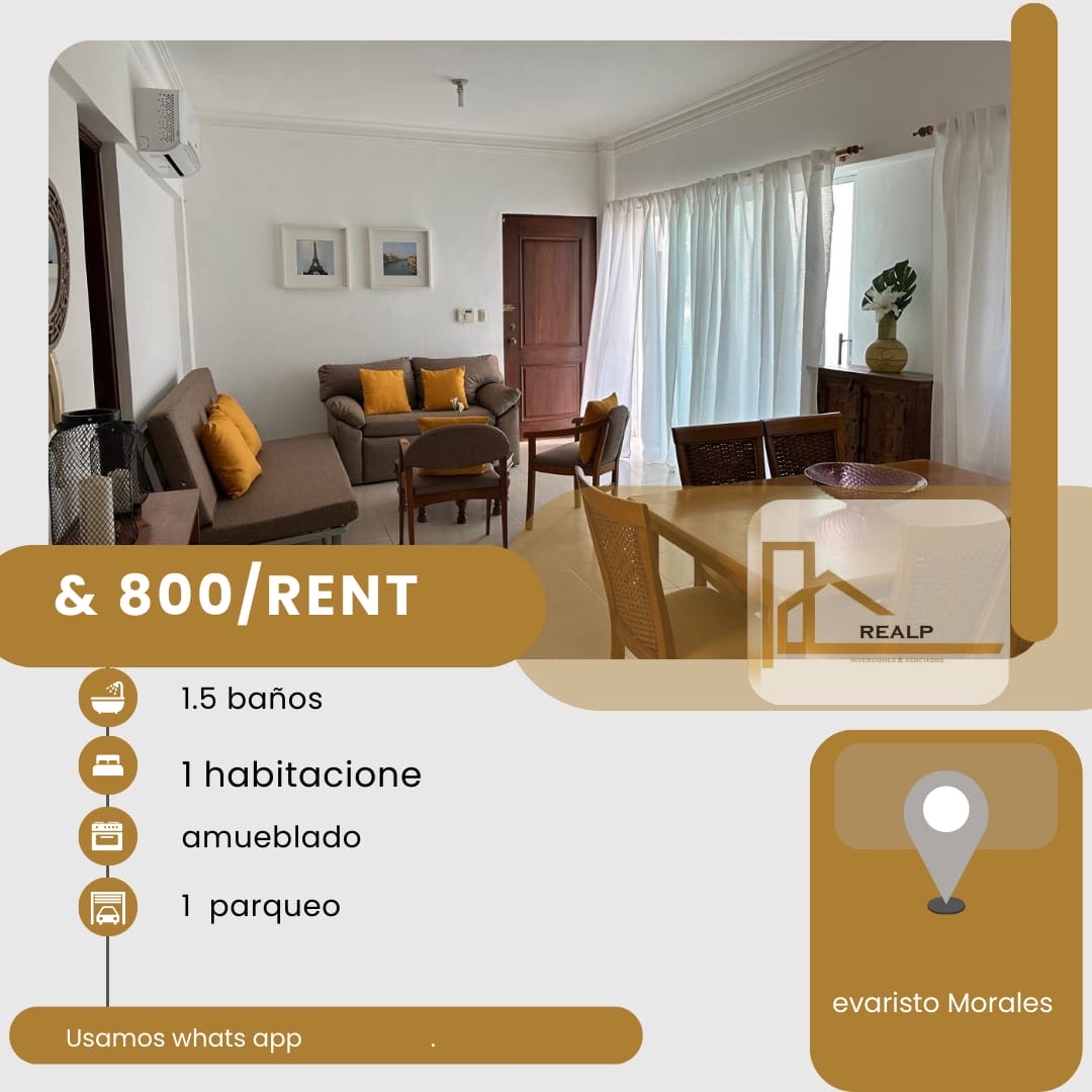 apartamentos - hermoso apartamento en zona céntrica Evaristo Morales 