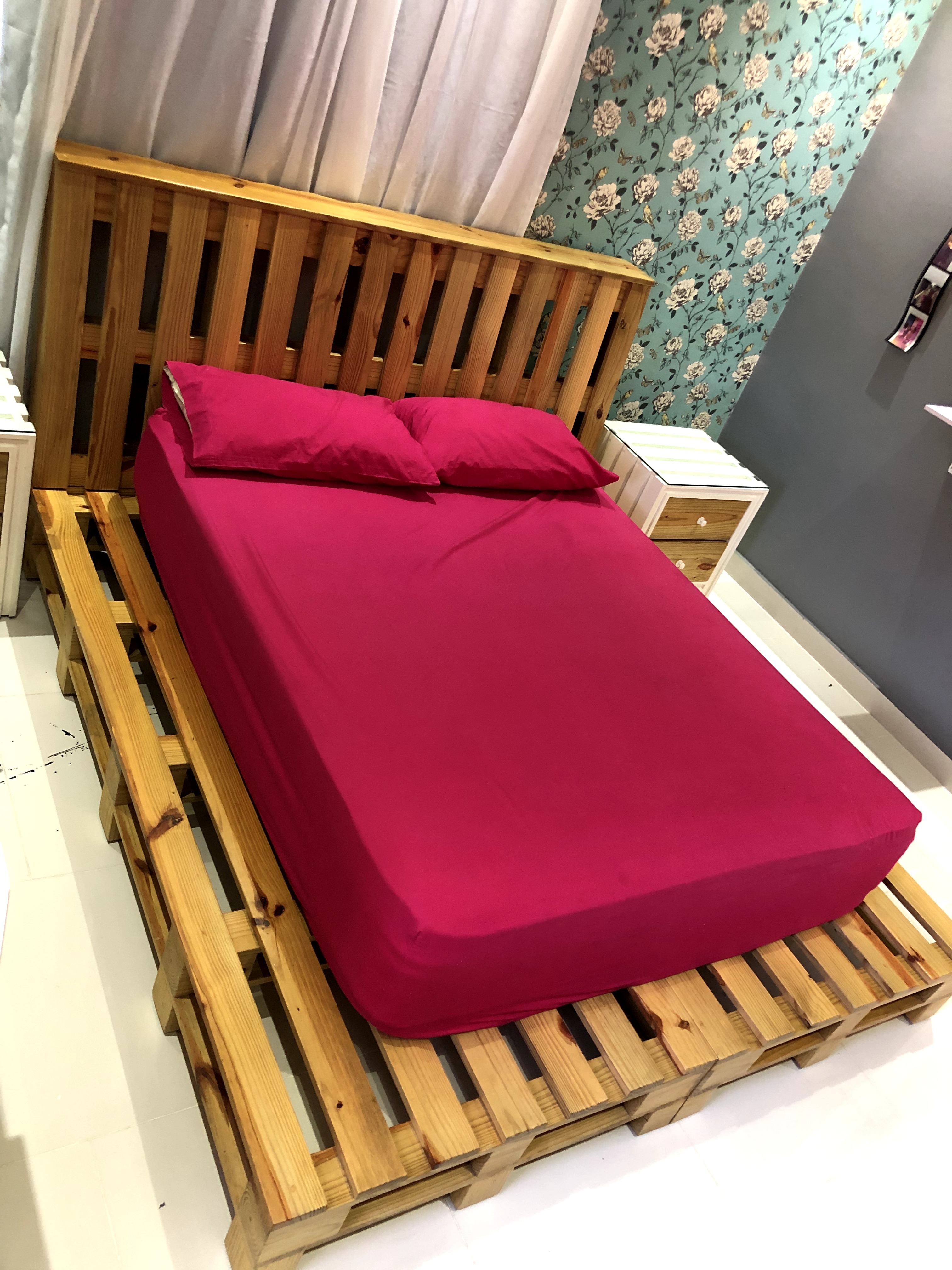 muebles y colchones - ESTRUCTURA DE CAMA PALLET DE PINO - QUEEN Y KING 2