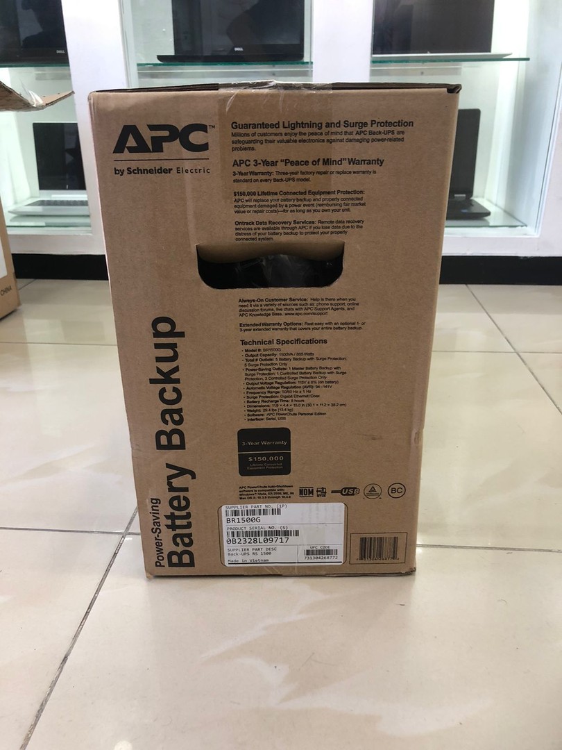 otros electronicos - UPS APC 1500G - 1500VA - 865 Walts - Battery Backup 4