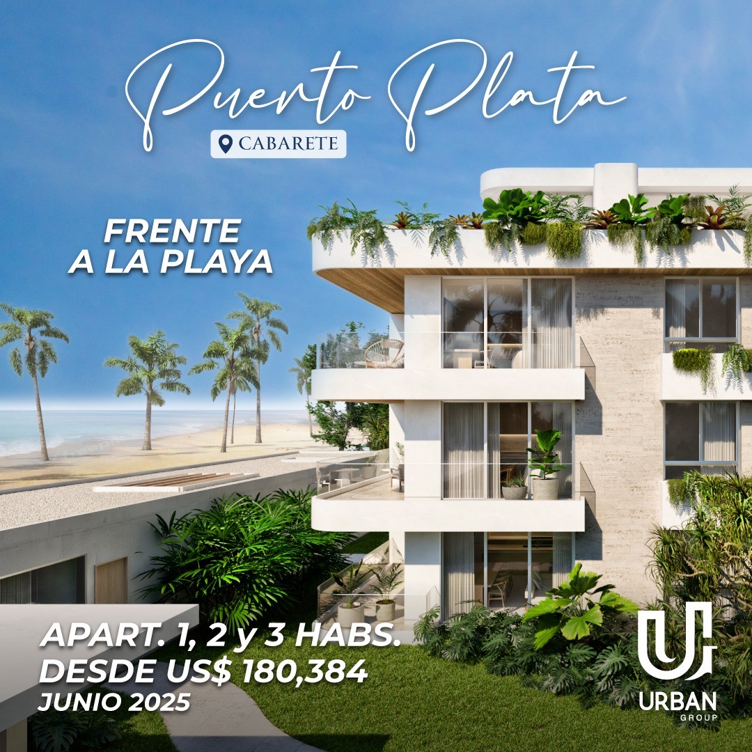 apartamentos - Apartamentos Frente a la Playa en Cabarete Puerto Plata