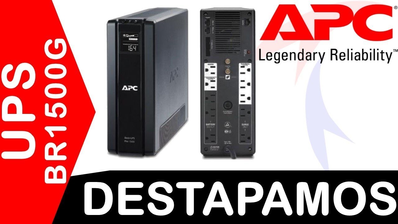 computadoras y laptops - UPS APC BR1500G BACK-UPS PRO, 1.5KVA (1500VA), 865 WATTS,INPUT 120V /OUTPUT 120v