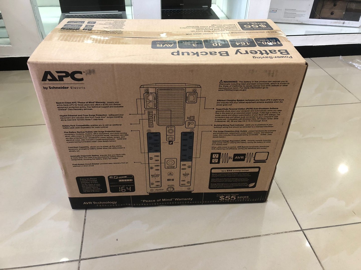 otros electronicos - UPS APC 1500G - 1500VA - 865 Walts - Battery Backup 5