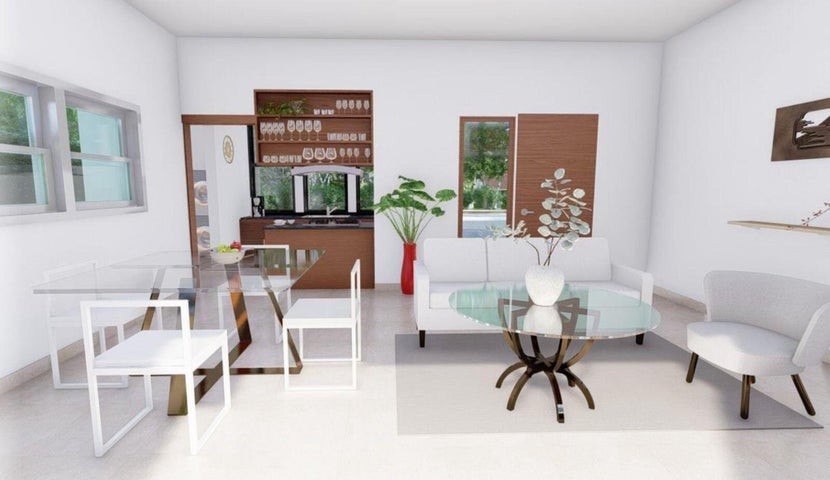 casas - Proyecto en venta Punta Cana #24-1343 dos dormitorios, jardín privado, seguridad 1