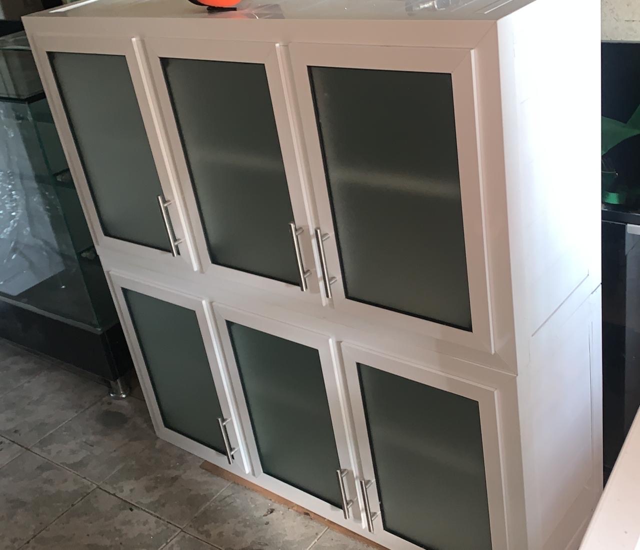 cocina - gabinetes de 3 puerta en aluminio 💎