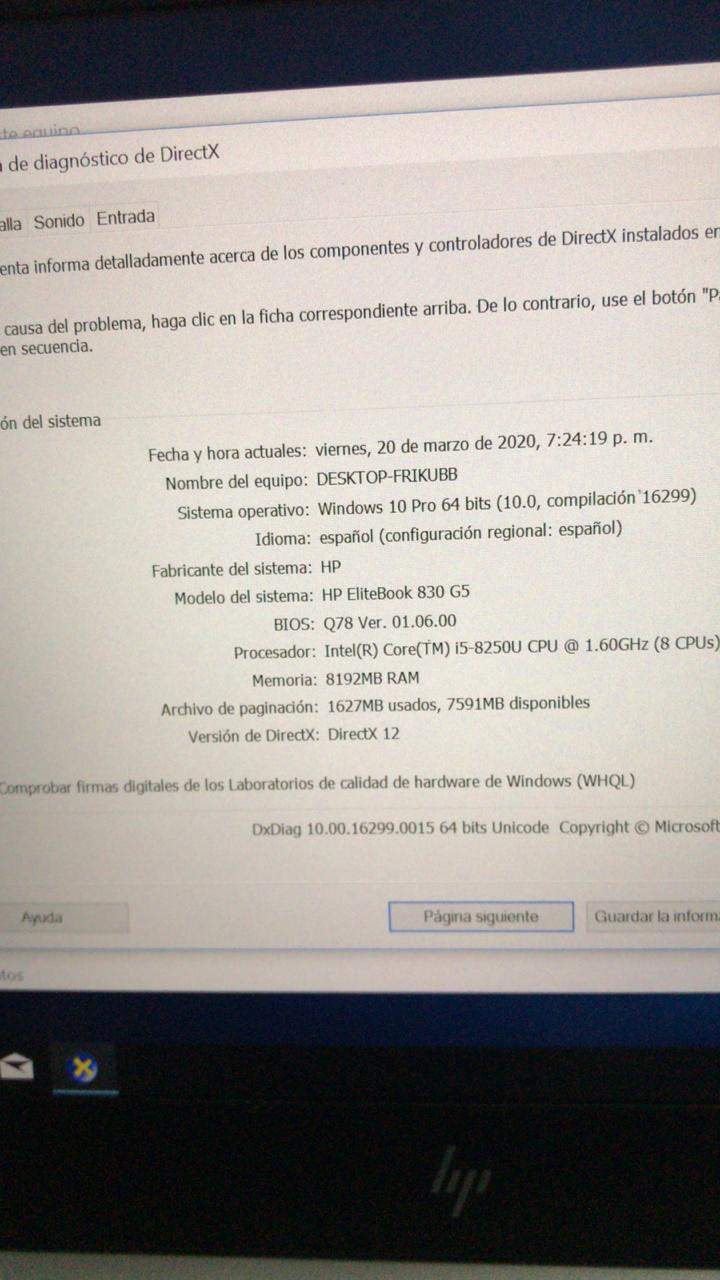 computadoras y laptops - laptop hp 830 i5 8va generación 8gb ram ddr4 6