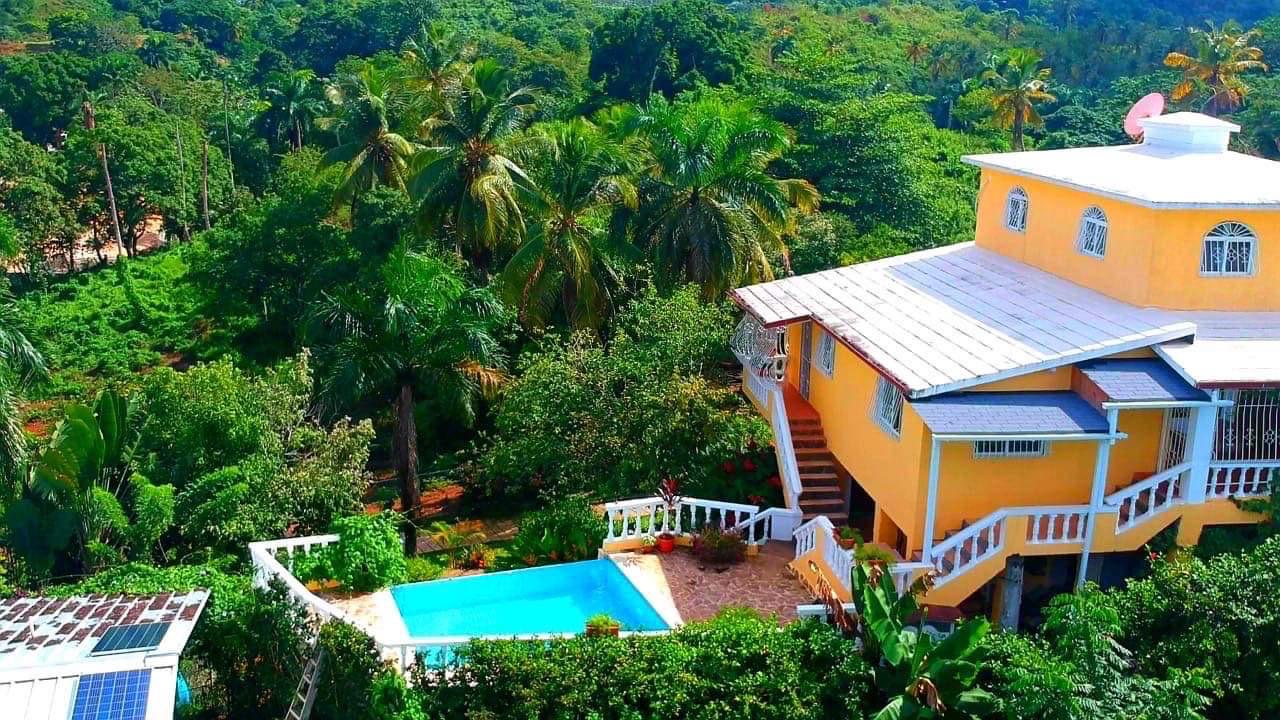 casas vacacionales y villas - Villa en venta en Tas Terrenas vista al mar La Bonita