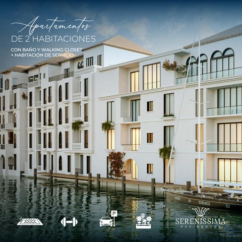 apartamentos - Proyecto en venta Punta Cana #24-866 dos dormitorios, amplias piscinas.
 1
