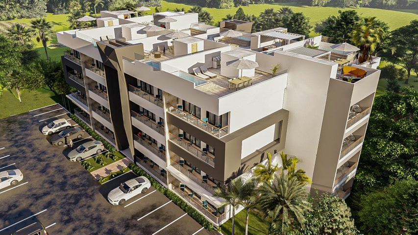 apartamentos - Proyecto en venta Punta Cana #24-1035 un dormitorio, estudio, parqueo, áreas soc 4