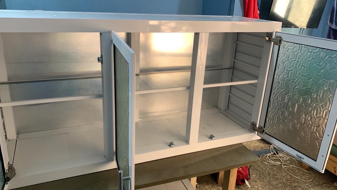 cocina - gabinetes de 3 puerta en aluminio 💎 2