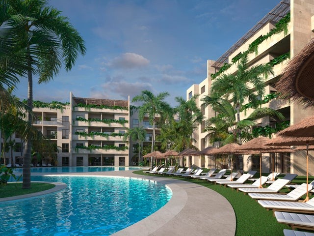 apartamentos - Proyecto en venta Punta Cana #23-1166 un dormitorio, parqueo cubierto, piscina.
 9