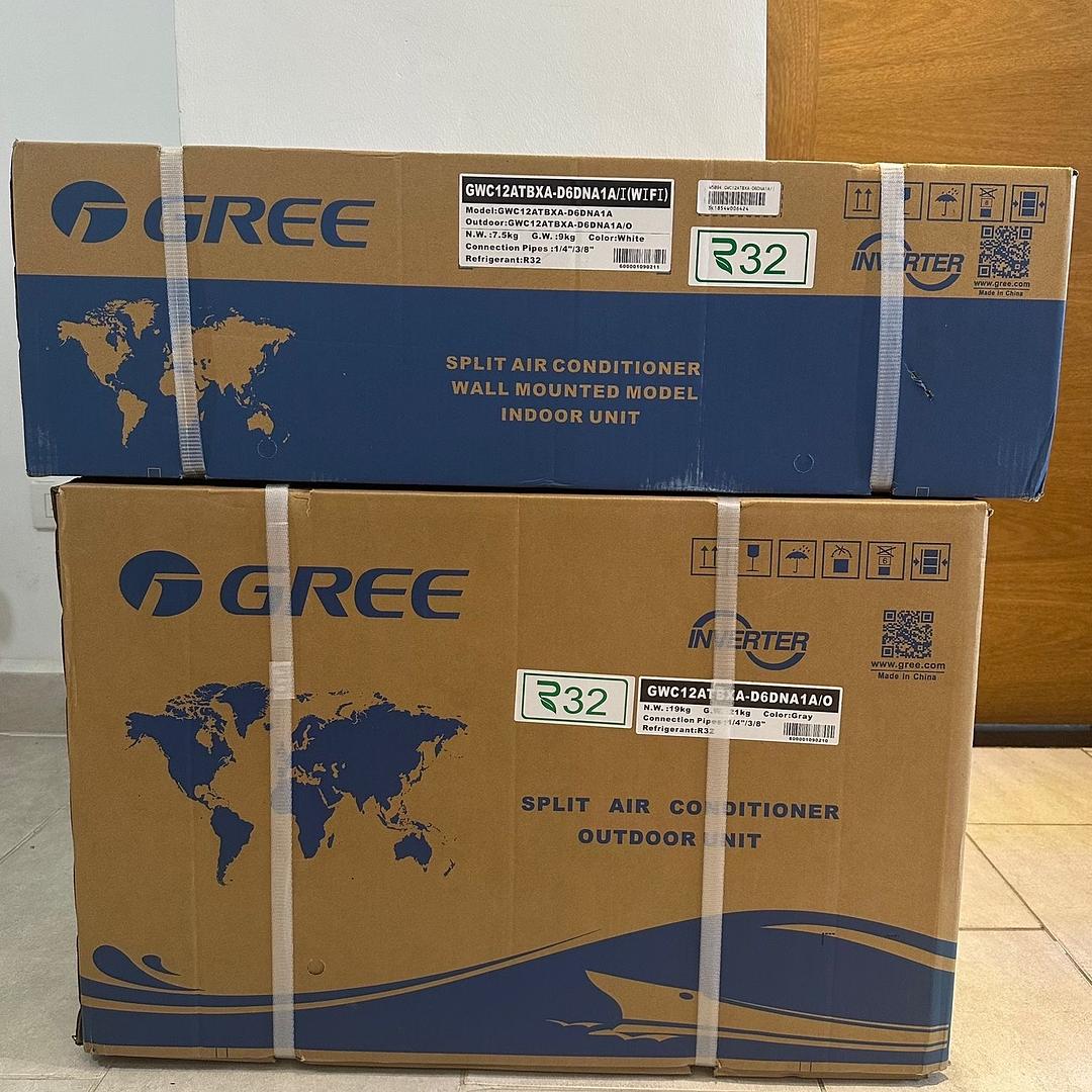 aires acondicionados y abanicos - Aires Acondicionados Inverter Gree 220v 12 BTU Eficiencia 18 Nuevos Sellados 🔥