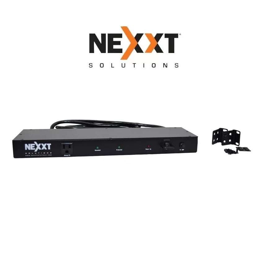 computadoras y laptops - REGLETAS PARA RACK NEXXT 1U ( CL-130A) 110V 9 SALIDAS (8 SWITCHED Y 1 UN-SWITCHE