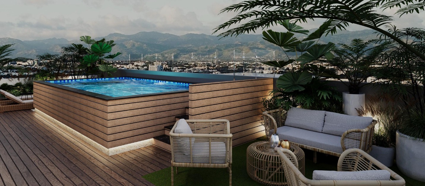 apartamentos - Esta constará con un área social y una espectacular piscina, y amplia terraza.  3