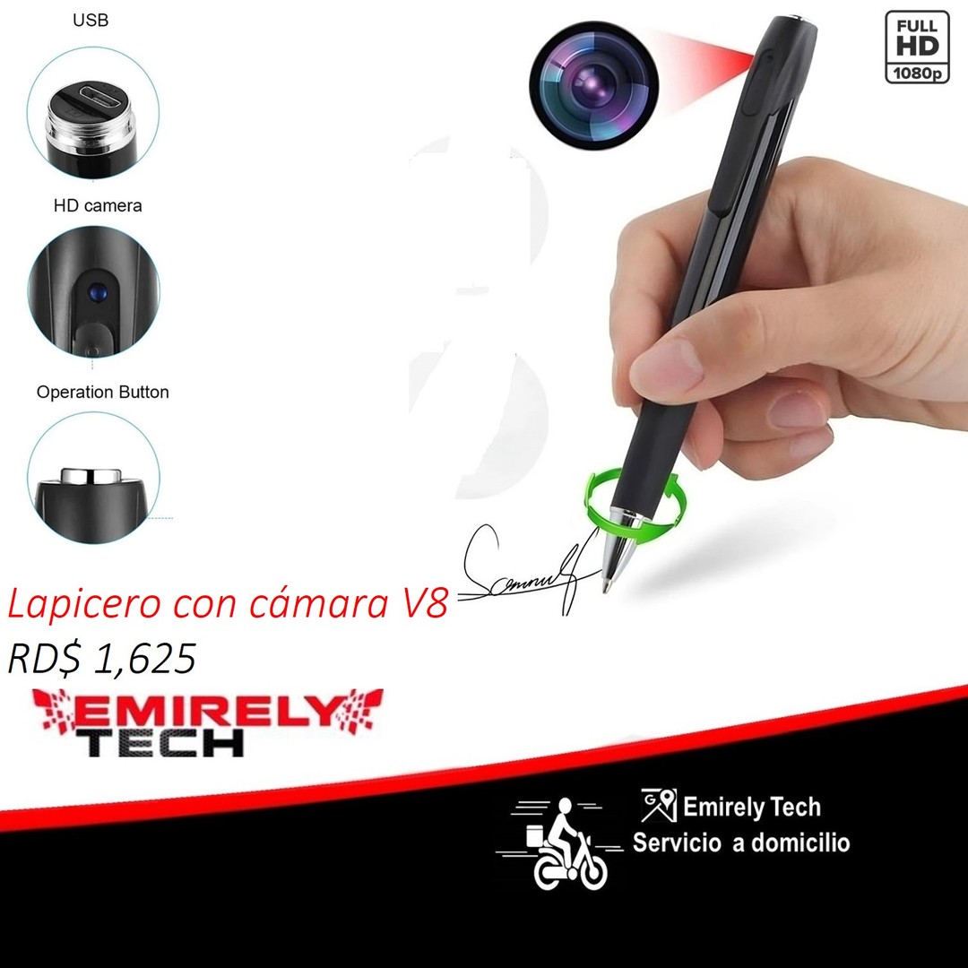 otros electronicos - Lapicero con camara V8  Full HD Lapicero Grabador  V8 Full HD