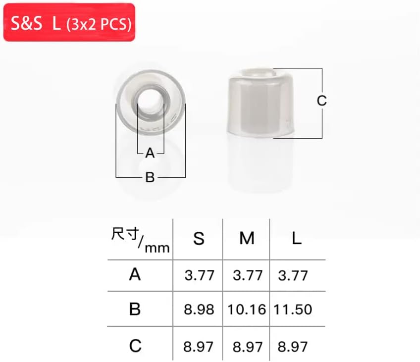 camaras y audio - Eartips - Puntas para auriculares IEM varios model 7