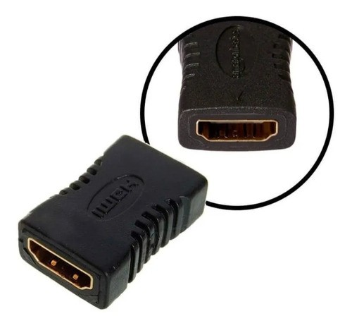 accesorios para electronica - Adaptador de unión HDMI a HDMI hembra  1