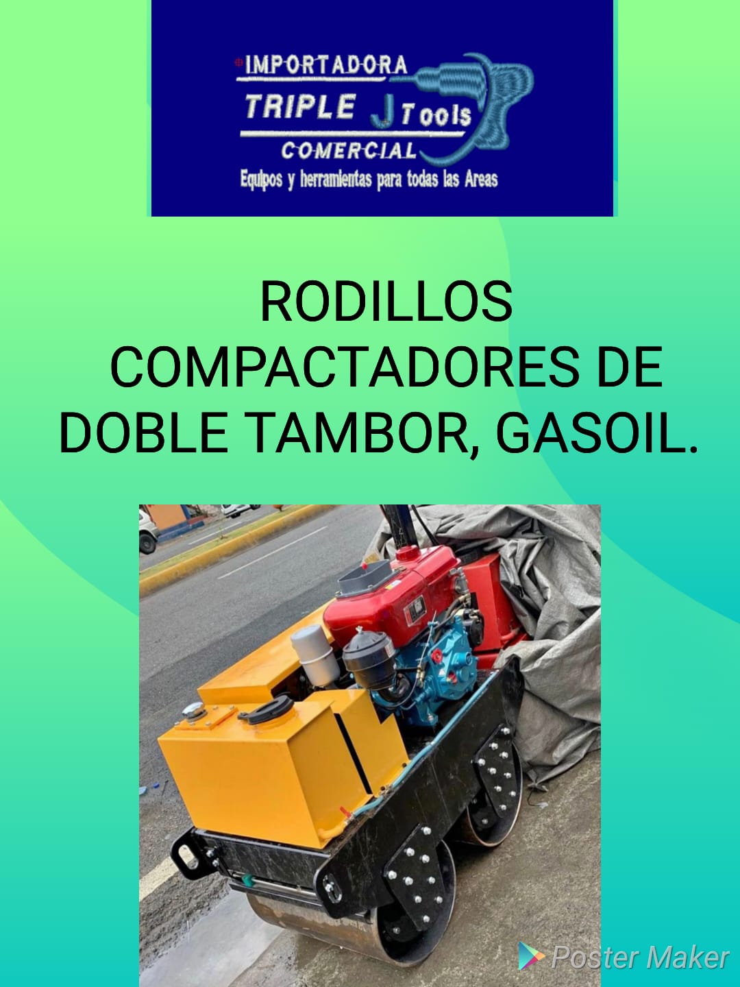 construccion e industrial - RODILLO COMPACTADOR DOBLE TAMBOR DIESEL 0.8 TONELADAS 12 HP 3