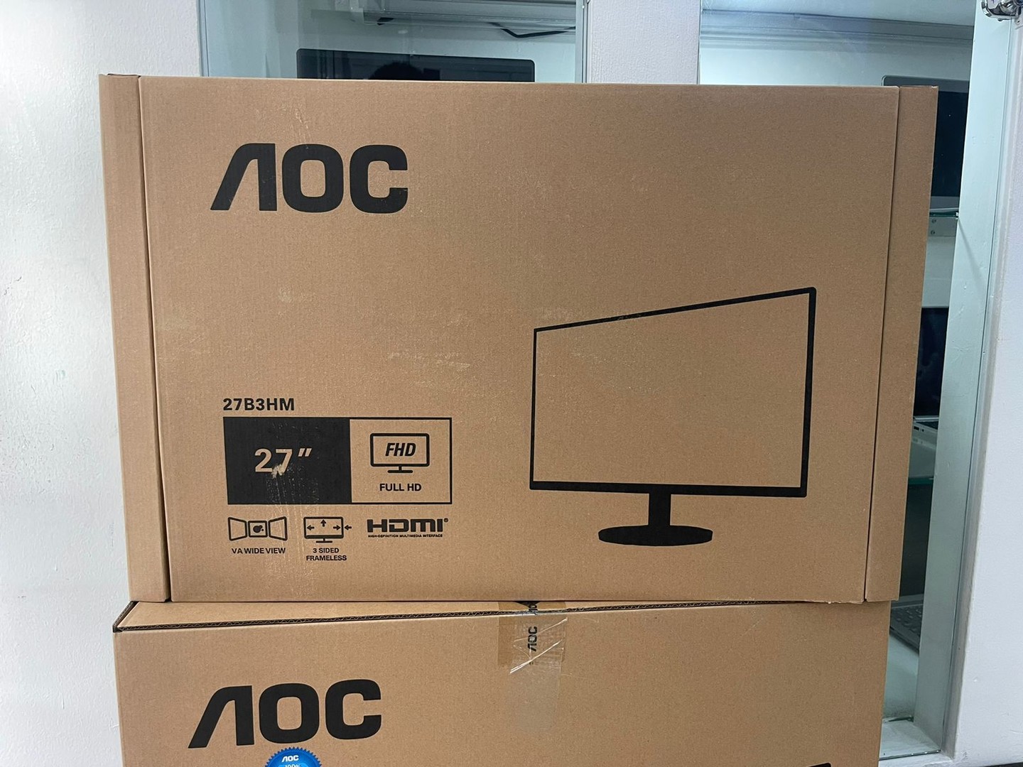 computadoras y laptops - Monitor AOC de 27 Pulgadas 75 Hz FullHD 1080p 1